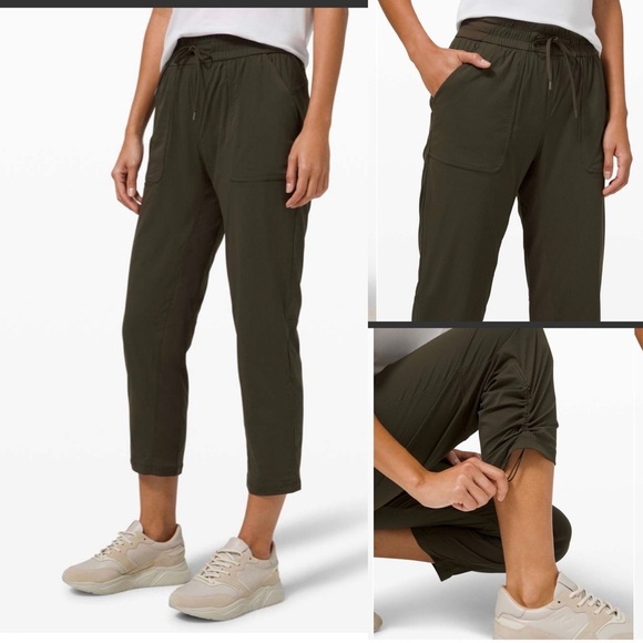 Lululemon Beyond The Studio 7/8 Pant 24” in Dark Olive , size 2 - Picture 1 of 14